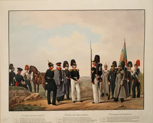 Venäjän 1., 2. ja 3. Grenadier-divisioonat, 1845-1855