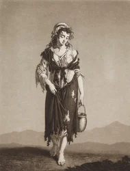 Nuoret kerjäläiset, n. 1800.