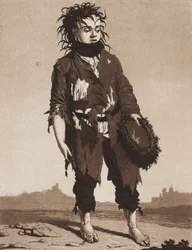 Nuoret kerjäläiset, n. 1800.