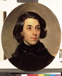""Arkkitehdin muotokuva Ippolit Monighetti (1819-1878)"" Karl Pavlovich Briullov (Brioullov) (1799-1852) 1840 valtion Tretjakovin galleria, Moskova