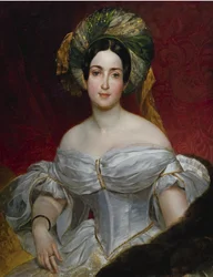 Paronitar Aurora Charlotta Demidovan, o.s. Stjernvall, 1808-1902, muotokuva, 1837