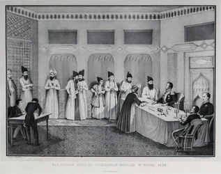 Turkmenchayn sopimuksen allekirjoittaminen 1828