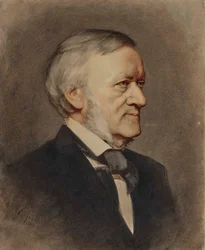 Säveltäjä Richard Wagnerin muotokuva 1813-1883, 1883.