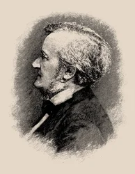 Säveltäjä Richard Wagnerin muotokuva 1813-1883, 1900-1910.