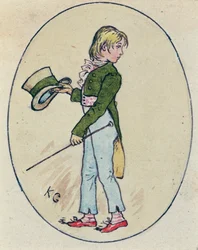 Kuvitus Pyhän Ystävänpäivälle 1914 (wc paperilla)