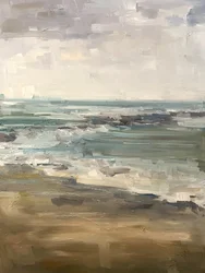 Ditch Plains, 2018 (öljyä kankaalle)
