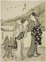 Shinobazu Pond, sarjasta "Kahdeksan näkymää Edosta (Koto hakkei)"