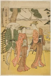Kahdeksas näytös: Chushingura (Treasury of the Forty-seven Loyal Retainers) -näytelmästä: The Bridal Journey (Michiyuki).