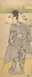 Näyttelijä Sawamura Sojuro III runoutta kirjoittavana aatelisena, 1782.