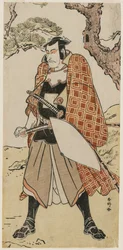Ichikawa Dan Juro V As A T Loveding g Warrio r, A 1780-luku.