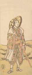 Kolmas Sawamura Sojuro pyhiinvaeltajana Kannonin pyhäkköön, n. 1784-88.