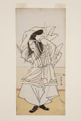 Akter Ichikao Dangar? VS Tomomori (Black Woodblock Print)