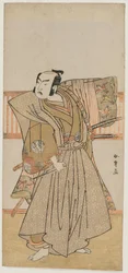 Ichimura Uzaemon IX hahmona Soga no Juro, 1770-luvun puoliväli.
