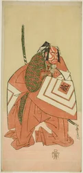 Näyttelijä Ichikawa Danzo III Sanada no Yoichina (?) näytelmässä Sanada no Yoichi Banjaku no Iezuto (?), joka esitettiin Morita-teatterissa (?) yhdestoista kuukaudessa, 1767 (?)