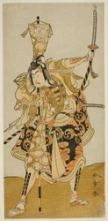 Tee Ac ja r Ichikawa Raizo I Murakami Seki Ogi Yoshiteru Jäsen Tee Pay Armor Shrimp Shinozuka, Perfor Med At Te Nakamura Tee Member Te Eventh Gate, 1772