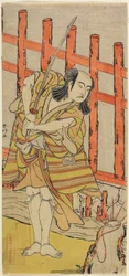 Näyttelijä Ichikawa Yaozo_ hahmossa, 1700-luvun lopulla