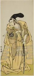 Näytelmä Iro Moyo Aoyagi Soga (?) esitetään Nakamura-teatterissa toisessa kuussa, 1775 (?)
