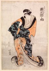 Näyttelijä Segawa Michinosuke Courtesan Omunen osassa