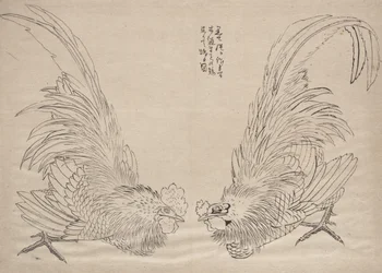 Katsushika Hokusain ja hänen opetuslastensa Sketches-albumi, 1800-luku.
