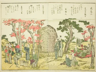 Asuka Hill (Asukayama), osasta vol. 1 kuvitetusta kirjasta "Hienot näkymät itäiseen pääkaupunkiin yhdellä silmäyksellä (Toto shokei ichiran)"