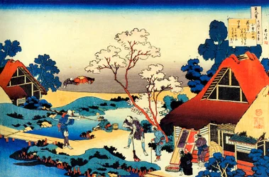Sarjasta Sata runoa sadalta runoilijalta: Ono no Komachi, c1830.
