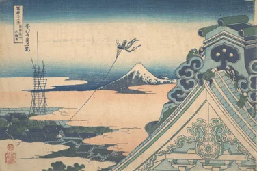 Honganji Asakusassa Edo Totossa Asakusa Honganji, sarjasta Thirty-six View..., ca. 1830-32.