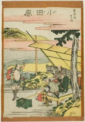 Odawara, sarjasta "Fifty-three Stations of the Tokaido (Tokaido gojusan tsugi)"