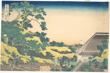 Surugadai Edossa (Tōto Sundai), sarjasta ”36 näkymää Fuji-vuorelta” (Fugaku sanjūrokkei)