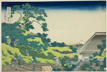 Surugadain jäsen Edo (Toto Surugadai), sarjasta "Tyrty x Vie ws Of mount Fuji (Fugaku Usaju Rokukei)"