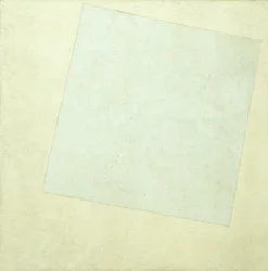 Suprematistinen sommitelma. Valkoista valkoisella, 1918