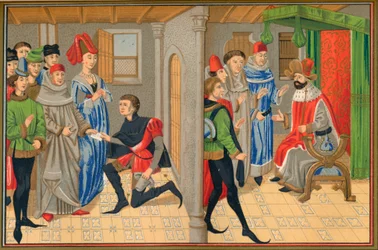 Kohtaus Renaud De Montaubanin tarinasta, 1400-luku, 1849.