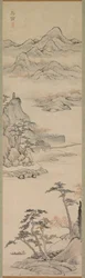 Maisema veneilijöineen, 1700-luvun loppu - 1800-luvun alku.