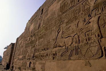 Egypti; mm6741; Qadeshin taistelu, Ramses II, Karnakin temppeli, 2001 (kuva)