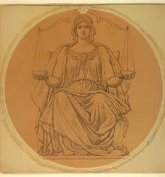 Tutkimus "Justice", Lunette Hudson County Courthousessa, Jersey Cityssä, NJ