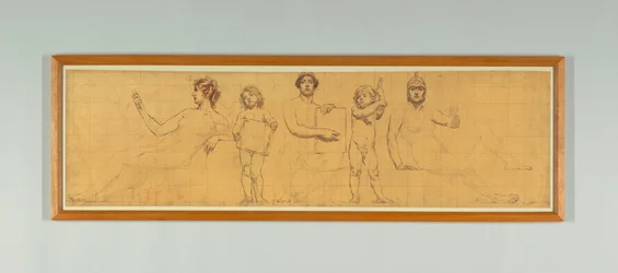 The Statute Law, Study for Right Panel of "The Reign of Law", Frieze muutoksenhakutuomioistuimelle, New York