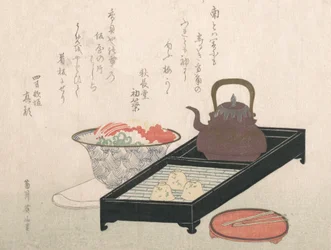 Astiat teetä ja kakkukulhoa varten, 1800-luku.