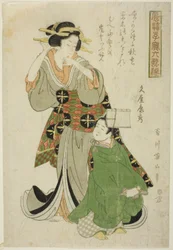 Bunya no Yasuhide sarjasta "Muodikkaita lapsia kuutena kuolemattomana runoilijana (Furyu kodakara rokkasen)"