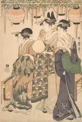 Courtesaanit Wisteria Arborin alla..., n. 1795.