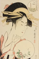 Matsubayan Kisegawa, sarjasta Comparing the Charms of Five Beauties, c. 1795.