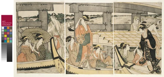 Ryogoku-sillan päällä ja alla