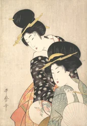 Kaksi naista, n. 1790.