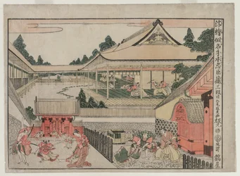 Chushingura: Act III sarjasta Perspective Pictures for The Treasure House of Loyalty, c. 17