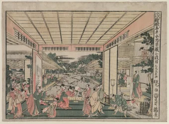 Chushingura: VII näytös sarjasta Perspective Pictures for The Treasure House of Loyalty, n. 17