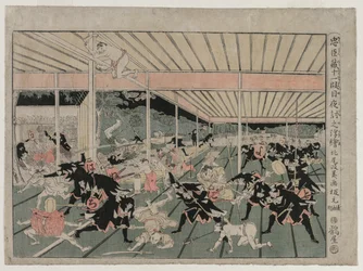 Chushingura: XI näytös sarjasta Perspective Pictures for The Treasure House of Loyalty, n. 179