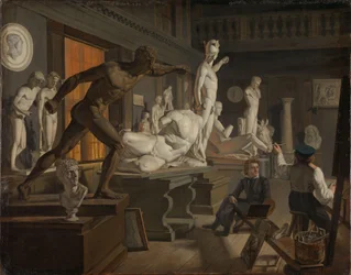 Kohtaus Kööpenhaminan akatemiasta, n. 1827-28 (öljy kankaalle)