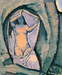 Venus in der Grotte - Venus luolassa ... (öljy kankaalle)