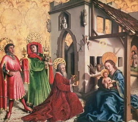 Tietäjien kumarrus, noin 1444