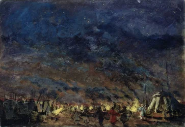 Polovtsien leiri. Lavastus A. Borodinin oopperaan Prinssi Igor, 1914