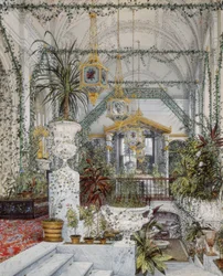Talvipalatsin sisätilat. Keisarinna Aleksandra Fjodorovnan talvipuutarha, 1860-luku