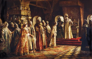 Tsaari Aleksei Mihailovich valitsi morsiamen, 1886